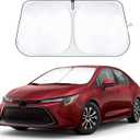 EcoNour Windshield Sunshade Compatible for Toyota Corolla 2020-2024 2025 2026 L, LE, XLE, SE, XSE, Nightshade/Apex Edition (Not for Corolla Cross) Sun Visor for Front Window Cover, Car Accessories
