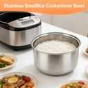 Stainless steel inner pot of rice cooker - compatible with aroma rice cooker replacement pot. Only Compatible exclusively with the latest models ARC-914SBD, ARC-994SG.It is not compatible with the old ARC-914SBD and ARC-994SGPlease confirm your model and size before placing an order to avoid any incompatibility. (Silver)