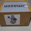 TURNMEON 5.5 Feet Hanukkah Inflatable Decoration Snowman Holds Dreidel with Built-in LED Lights Hanukkah Blow Up Chanukah Decorations Wear Hat and Scarf Chanukah Inflatables Outdoor Yard Holiday Party