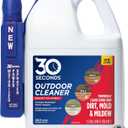 30 SECONDS Mold and Mildew Stain Remover | Ready to Use | Battery Powered Spray Wand | 1.3 Gallon