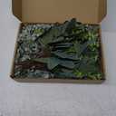 Janinka Mixed Eucalyptus Leaves Stems Bulk with White Seeds Artificial Silver Dollar Leaves Sprays Faux Oval for Wreath Garland Floral Bouquets Arrangement Wedding Greenery Decoration(60 Pcs)