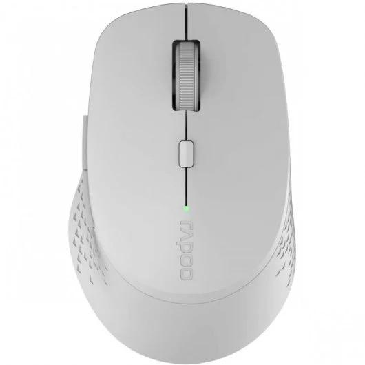 Rapoo 1680 Silent Wireless Mouse, 2.4GHz Cordless with USB Receiver, 1K DPI, 3 Buttons Computer Mouse with 12M Battery Life, Ambidextrous Computer Mice for PC/Tablet/Laptop, White