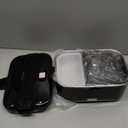 DUPASU Electric Lunch Box Food Warmer: 100W Heated Lunch Box for Adults, 1.8L Portable Fast Heating Lunchbox Food Heater for Car, Truck, Work, Travel, Lonchera Elctrica Porttil 12/24V/110-230V (Black)