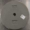 CAP Barbell Cast Iron Standard 1-Inch Weight Plates, Gray, Single, 25 Pound