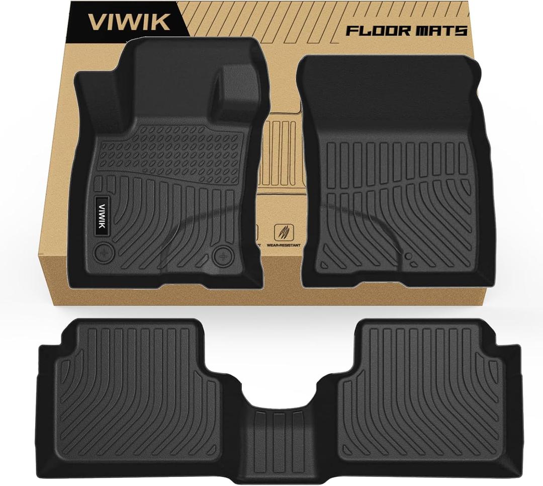 VIWIK Ford Maverick Floor Mats 2025 2024 2023 2022 Not Hybrid- All Weather, Custom Fit for 1st & 2nd Row, TPE, 3D Scanning Design, Non-Slip, Waterproof, Easy to Clean, Durable, Odorless VIWIK Ford Maverick Floor Mats 2025 2024 2023 2022 Not Hybrid- All Weather, Custom Fit for 1st & 2nd Row, TPE, 3D Scanning Design, Non-Slip, Waterproof, Easy to Clean, Durable, Odorless