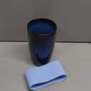 Ceramic Travel Coffee Mug with Polypropylene Lid and Insulated Sleeve, 16 oz, Portable Coffee Cup for Car Cup Holder, Transmutation Glaze Microwave and Dishwasher Safe(Blue)