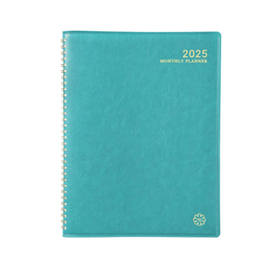 2025 Monthly Planner - 2025 Planner from Jan. 2025 - Dec. 2025, 9" x 11", Leather Calendar Planners with Tabs and Twin-Wire Binding