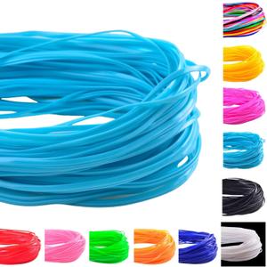 Lanyards String Gimp String Boondoggle String 100pcs 1meter Turquoise 2.5X1mm Plastic Lanyard String for Bracelet Necklace Keychain Making Craft Plastic Lacing Cord Flat String Set