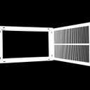 14" X 25" Steel Return Air Filter Grille for 1" Filter - Easy Plastic Tabs for Removable Face/Door - HVAC Duct Cover - Flat Stamped Face -White [Outer Dimensions: 15.75w X 26.75h]