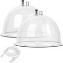 Titoe 210mL Vacuum Therapy Cups for Lifting Extra-Large Vacuum Cupping Machine Accessories XXL Vacuum Therapy Back Massage Body Shape Guasha Cups Sets with Y-Hose(210mL)