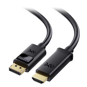 Cable Matters Unidirectional DisplayPort to HDMI Cable - 25ft, Gold-Plated DP to HDMI Cable, Display Port to HDTV/Monitor/Projector Conversion Cord