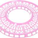 WishLotus Hamster Jogging Exercise Track - 4pcs Detachable DIY Running Track for 12cm, 14cm, 16cm, 18cm Balls (Pink)