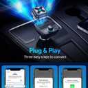 Ultra Mini Android Auto & CarPlay Wireless Adapter, Latest A9 Chip 5.8GHZ WiFi, 5.4 Bluetooth, 3-5s Auto Connect, USB-C/USB-A/Extension Cable, Compatible with iOS10+, Android 10+, CE/ROHS/FCC
