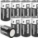 EEMB 8Pack ER34615 D Cell Batteries 3.6V Lithium Battery 19Ah Li-SOCL Non-Rechargeable Battery LS-33600 SB-D02 XL-205F for CNC Machine Tool, Injection Molding Machine,Printing Machine,Meter,Clock