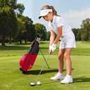 1GoTo-G Kids Golf Club Set, Ages 9-12, Right Hand, Driver, 5 Hybrid, 7 Iron, PW, Putter and Stand Bag, 5/6/7 Pieces Kids Golf Clubs Set - Youth Golf Clubs Junior Set Ages 3-14 Includes Stand Bag