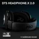 Logitech G Pro X SE Wired Gaming Headset with Microphone: Detachable Microphone, DTS Headphone:X 7.1, for PC, Xbox One, Xbox Series X|S, PS5, PS4, Includes USB DAC - Black