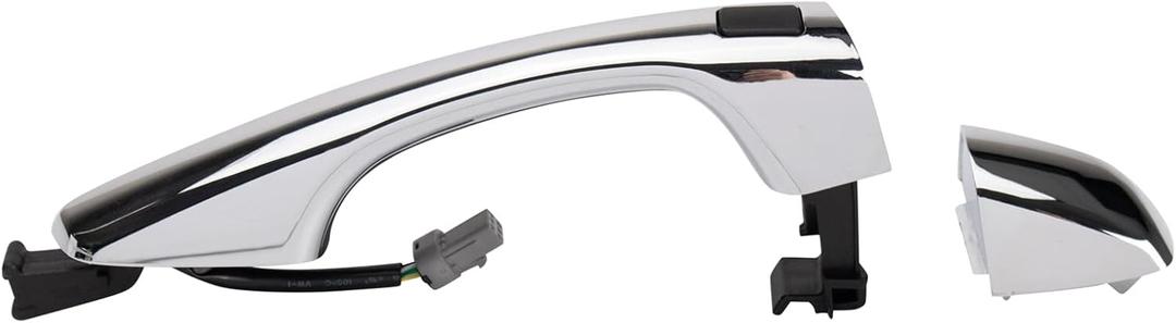 TRQ Front Right Exterior Door Handle Passenger Side Compatible with 2013-2018 Hyundai Santa Fe Santa Fe Sport 2019 Santa Fe XL