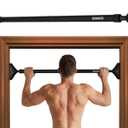Squatz Doorway Pull Up Bar, Adjustable Door Frame Pull Up Bar with Level Meter, Locking Mechanism & Foam Grips, No Drill Chin Up Bar for Door Frame, Portable Design for Home Workouts
