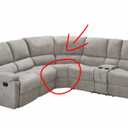Living Style Nealy Sofa Sectional Couch - Gray