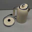 SUSTEAS Electric Kettle - 57oz Hot Tea Kettle Water Boiler with Thermometer, 1500W Fast Heating Stainless Steel Tea Pot, Cordless with LED Indicator, Auto Shut-Off & Boil Dry Protection, Beige