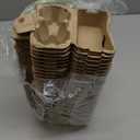 Egg Cartons 2 Count Cheap Bulk, 30 Pack 2 Cell Containers Vintage Easter Style, 1/6 Dozen Sturdy Natural Pulp Kraft Paper Holder Box for Storage Fresh Chicken Huevo