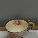 fanquare 15 Pieces British Porcelain Tea Set, Floral Vintage China Coffee Set, Wedding Tea Service for Adult, Big Tea Cup