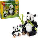 LEGO Creator 3 in 1 Wild Animals Panda Family - Building Toy with 3 Building Options, Panda, Penguin, or Orca - Animal Figures for Kids, Girls and Boys, Ages 8+ - Gift Idea for Birthdays - 31165