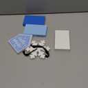 Blulu 5 Pcs Snowflake Table Decoration Hello Winter Tiered Tray Decor Let It Snow Wood Sign Blue White Farmhouse Faux Books Bundle Winter Wonderland Centerpieces for Home Shelf Kitchen Bathroom Decor