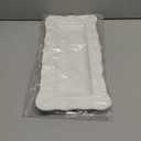 Perlette Cream Rectangular Platter 19" x 9"