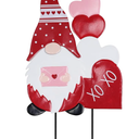 YEAHOME Valentines Day Decorations Outdoor, Metal Gnomes Decorative Garden Stakes with XOXO Sign Loving Heart for Valentines Day Decor, Yard Stakes for Home Garden Porch Lawn Wedding Anniversary