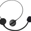 Super Star Costume Accessories Fake Rock Star Singer Costume Moondrop Costume Accessory Plastic Prop Microphone Fake Head Microphone Headset