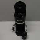 Single Serve Coffee Maker for K-Cup and Ground Coffee,Fast Brew,6-12 oz Brew Sizes One Cup Coffee Machine Fits 5.5" Mugs,One-Button Small Coffee Maker with Descaling Reminder,Black,9.65 Inches