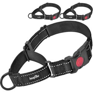 haapaw 2 Packs Martingale Dog Collar with Quick Release Buckle Reflective Dog Training Collars for Dogs Medium