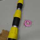 24FT Reach Telescopic Gutter Cleaning Tool, 8-15FT Gutter Cleaner from the ground with 360°Rotatable Duckbill Metal Head, Shut Off Valve, Leak-Proof Gutter Cleaning Wand for Garden Hose