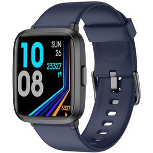 POIUZET Fitness Tracker, Fitness Watch with Blood Oxygen, Blood Pressure & Heart Rate Monitor, Steps Calories Counter, Sleep Monitor, Pedometer 50 Meters Waterproof, Smart Watch for Android iPhones