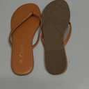 Flat Leather Flip Flops for Women, Comfortable Dressy Thong Sandals 2025 Summer and Spring Vacation Essentials, Chanclas Para Mujer, 6