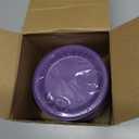 Mimorou 200 Pcs Plastic Dessert Plates 6 Inch Disposable Round Dinner Cake Plates Bulk for Wedding Birthday Picnic Salad Appetizer Party Supplies(Purple)