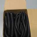 Sasylvia 1/4", 1/2", 3/8" x 25 Ft Split Wire Loom Tubing Wire Loom Assortment Split Cable Sleeves Bulk Flexible Electrical Conduit Protective kit