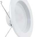 Feit Electric LED Recessed Downlight, fit Most 5-6" Housing Cans, Baffle Trim, Dimmable, 75W Equivalent 10.2W, 925 LM Retrofit kit, 75 Watt, 2700K Soft White, 6-Pack LEDR56B/927CA/MP/6 (5-6 Inches)