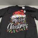 Merry Christmas Lights Red Santa Hat Xmas Family Men Women T-Shirt, Size S