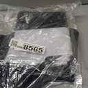 Tatuo 6 Pack Christmas Burlap Stockings Large 18" Xmas Stockings Christmas Hanging Decorations Tree Decor Xmas Party Supplies with 6 Sheet Letter Self Adhesive Vinyl Sticker (Black)