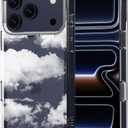 MOSNOVO for iPhone 17 Pro Case | Military Grade 6.6ft Drop Tested | Camera Control | Clear with Cloud Design