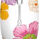 TENMOS M101 Wireless Mouse Cute Silent Computer Mice with USB Receiver, 2.4G Optical Wireless Travel Mouse 1600 DPI for Laptop, Notebook, PC, Computer (Flower)