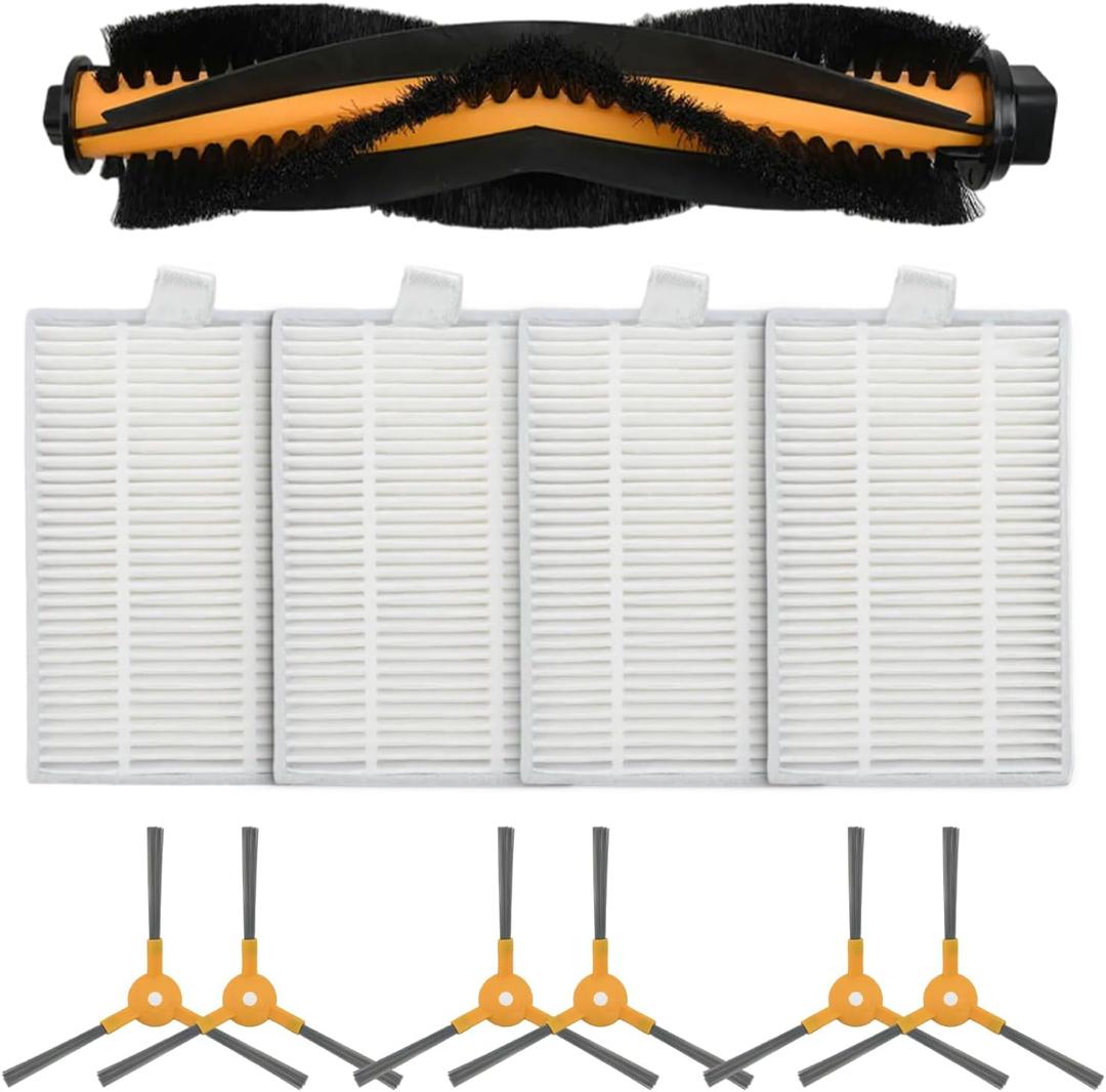 1 Main Brush 4 6 Side Brushes Replacement Kit for bObsweep for Pet Hair for SLAM Robot Vacuum Cleaner