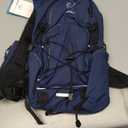 Water Buffalo Hydration Backpack - Sherpa 22L Hiking Backpack with Water Bladder - Water Backpack for Hiking with Waterproof Zippers, Phone & Pole Holders (Medium, Navy Blue)