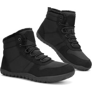 Mens Snow Boots Waterproof Warm Fur Lined Winter Boots Lightweight Slip Resistant Comfortable Ankle shoes Outdoor Walking (10)