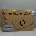 2 Pack Stone Bath Mat, Diatomaceous Earth Shower Mat, Non-Slip Super Absorbent Quick Drying Bathroom Kitchen Floor Mat, 24x15, Grey (1'3" x 1'11" (Rectangular))
