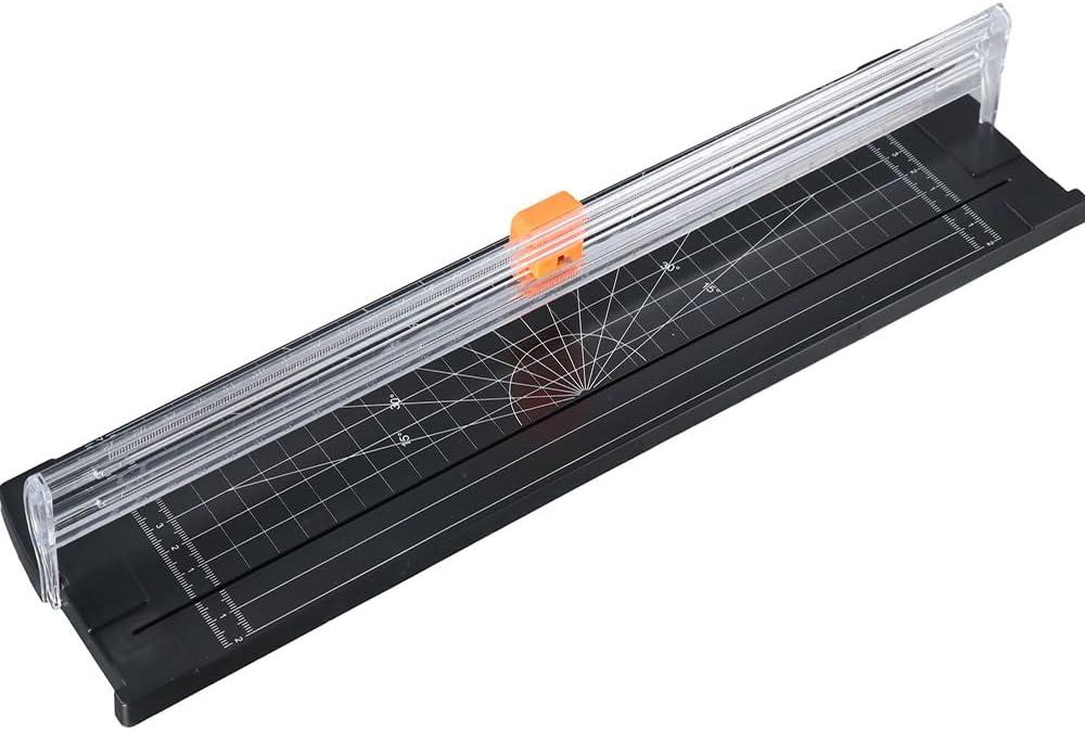 A3 Paper Cutter Portable Trimmer - 14 inch Paper Trimmer for Scrapbooking, Craft Paper Cutter Guillotine with Automatic Security Safeguard & Side Ruler