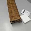 LazBlinds Cordless Bamboo Roman Shades, Privacy Blinds for Interior Windows, Room Darkening Roll Up Bamboo Blinds for Home & Patio, 34" W x 64" H, Highfield Teak