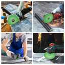 HARFINGTON 5 Pack Glass Cutting Disc 4 Inch for Angle Grinder Diamond Cutting Disc Ultra-Thin Saw Blade Wheel with 7/8" Arbor for Cutting Grinding Jade Crystal Tile Ceramic